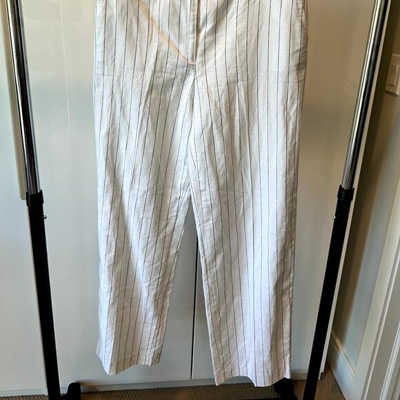 NWOT - Zara Pinstripe Linen Pants - Size Medium - Picture 2 of 7